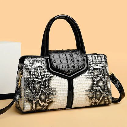 Chic Snakeskin Handbag Collection