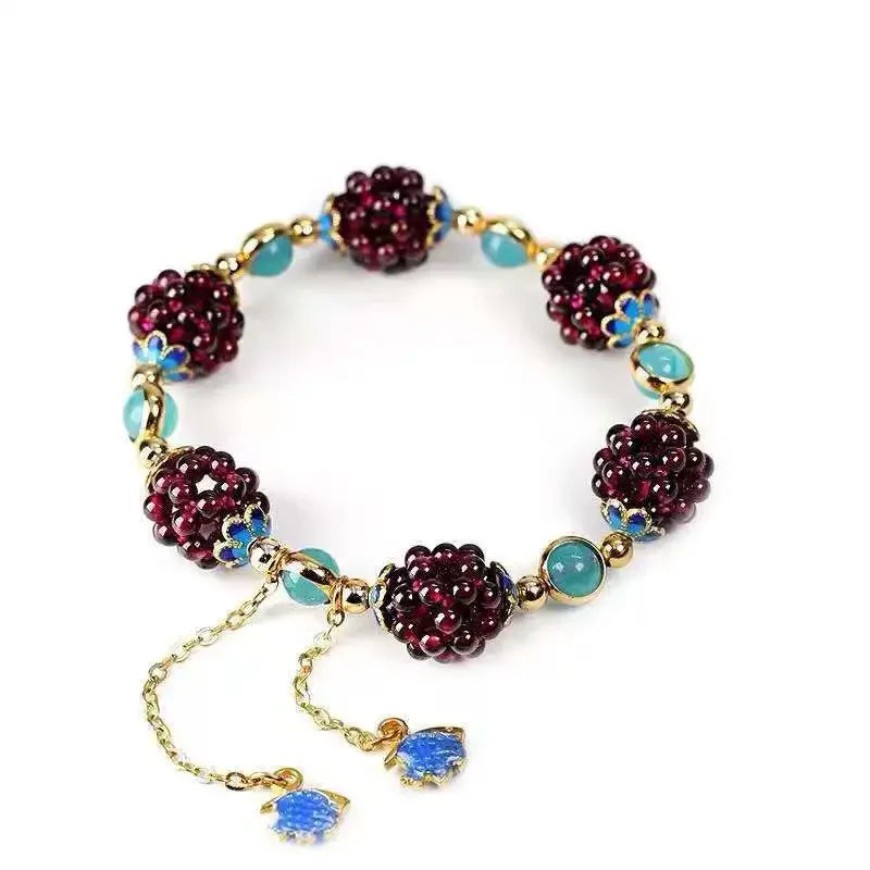 BloomSphere Vintage Garnet Bracelet Collection