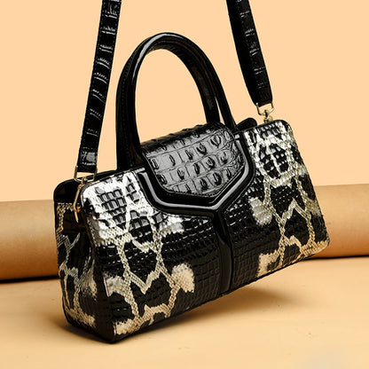 Chic Snakeskin Handbag Collection